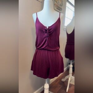 Burgundy Summer Romper